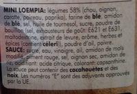 18 Mini Loempia's Ingredients