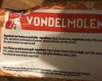 Vondelmolen, Peperkoek Met Honing En Parelsuiker 500gr Ingredients