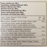 Desobry Perle Noire 18X100G Ingredients