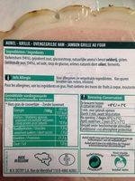 Jambon Cuit Grille Ingredients