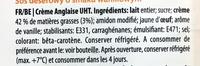 Crme Anglaise Ingredients
