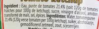 Tomato Ketchup Ingredients