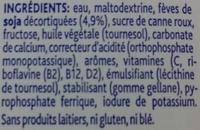 Soya +1 Ingredients