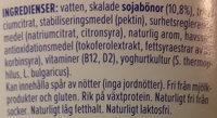 Alpro Natural Unsweetened Ingredients