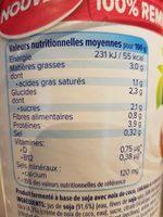 Alpro Natur Mit Kokosnuss Nutrition Label