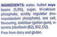 Soya Original Ingredients