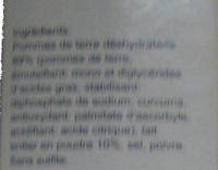 Pure De Pommes De Terre En Flocons Recette Au Lait Entier Ingredients