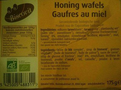 Gaufres Au Miel Bio