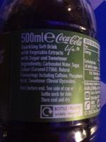 Coca-Cola Life Ingredients