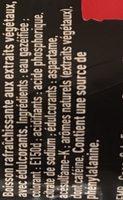 Coca-Cola Zero Ingredients