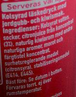 Fanta Strawberry & Kiwi Ingredients