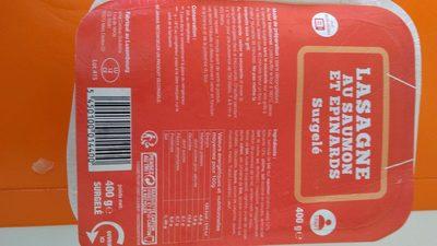 Lasagne Au Saumon Et Pinards Surgel