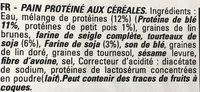 Pain Protin Ingredients