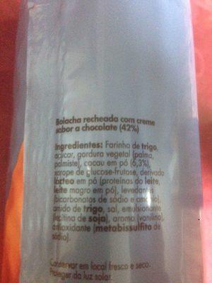 Bolacha Recheada Com Creme Sabor A Chocolate 