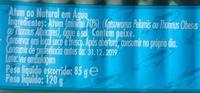 Atum Ao Natural Ingredients