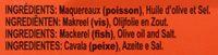 Filets De Maquereaux Ingredients