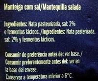 Primor Manteiga Com Sal Ingredients