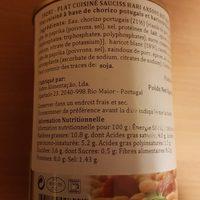Chourico Com Feijao 1 / 2, Ingredients