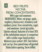 Boisson Aux Fruits Rouges Ingredients