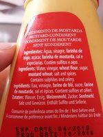 Macarico Moutarde Forte Ingredients