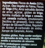 Multi Cereais Crocante Ingredients