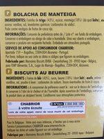 Bolacha Manteiga Belgas Ingredients