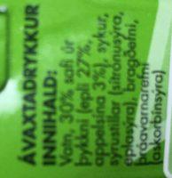 Slavi Pomme Ingredients