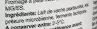Mini Ds De Fromage Ingredients