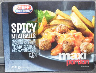 Spicy Meatballs Krydrede Kdboller I Italiensk Inspireret Tomatsauce Med Kartoffelbde