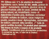 Dan Cake Keks Stracciatella Ingredients