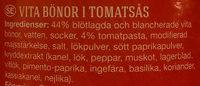 Harvest Best Baked Beans In Tomato Sauce Ingredients