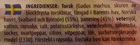 Royal Greenland Sprdbakad Torskfil Ingredients