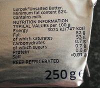 Lurpak Unsalted Butter Ingredients