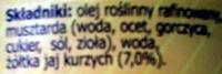 Majonez Ingredients