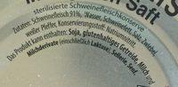 Schweinefleisch In Eigenen Saft Ingredients