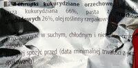 Chrupki Kukurydziane Orzechowe. Ingredients