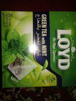 Loyd Green Tea Mint 20 Tea Bags X Report Card