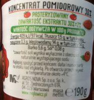 ?owicz Koncentrat Pomidorowy 190G Ingredients