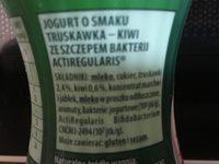 Danone Activia Strawberry And Kiwi Yoghurt 195 G Ingredients