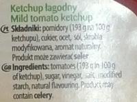 Ketchup Agodny  Ingredients