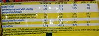 Sezamki Nutrition Label