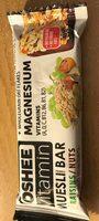 Oshee Vitamin Muesli Bar Hazlenut & Raisin Report Card