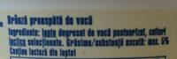 Napolact Branza Proaspata De Vaca Ingredients