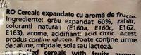 Cereale Expandate Cu Aroma De Fructe Ingredients