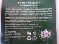 Agricola Salam Ambasador Ingredients