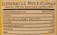Merlin's LEMONADE Nutrition Label