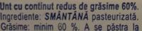 Unt Cu Coninut Redus De Grsime Ingredients