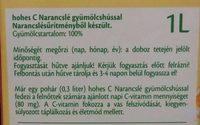 Narancs Gymlcshssal Ingredients