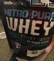 Biotechusa Nitro Pure Whey,454 G Beutel Ingredients