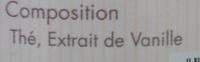 Th  La Vanille Ingredients